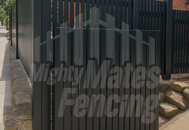 Custom Sloped Steel Fencing – Footscray, VIC 1