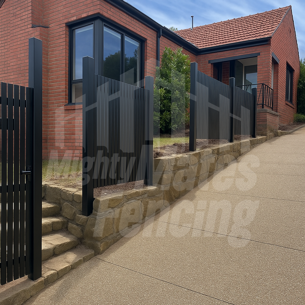 Custom Sloped Steel Fencing – Footscray VIC 2