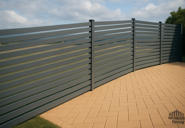 Horizontal Slat Fencing Project 1
