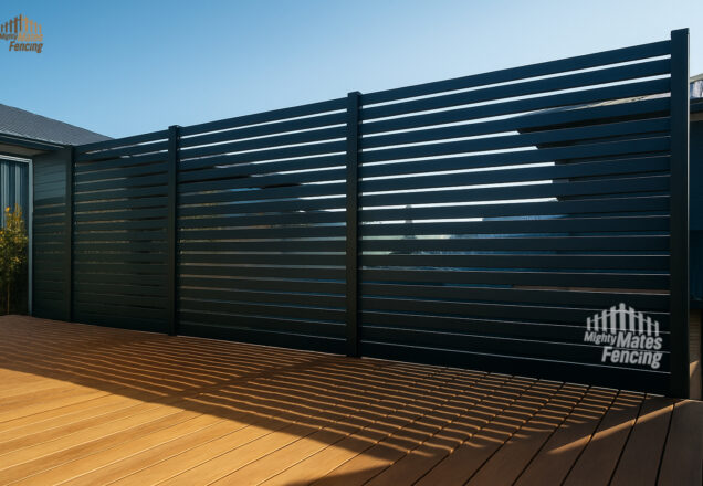 Horizontal Slat Fencing Project 2